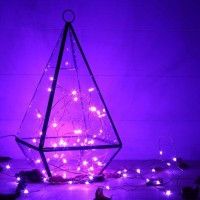 Twinkle Star 33Ft 100 Led Copper Wire String Lights Halloween Lights Battery Operated Led String Lights For Christmas Wedding Pa