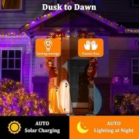 2Pack 200Ft Halloween Solar String Lights For Outside 600 Led Extrabright Solar Light Outdoor With 19 Modes Timer Waterpro