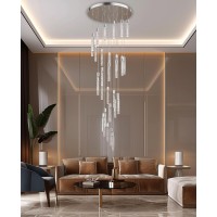 Esfos Pendant Lights Kitchen Island 36Light 6500K Modern Kitchen Island Lights Ceiling Lighting Fixtures With Crystal Bubble