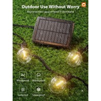 Addlon 81Ft756 Solar String Lights For Outside G50 Waterproof With Usb Port Solar Patio Lights Outdoor Solar Powered Led Bulb