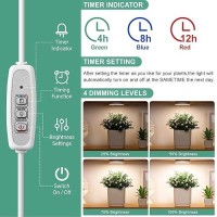 Lordem Grow Light For Indoor Plants 48 Leds Ceiling Full Spectrum Plant Light 5V Corded Growing Lamp With 4812H Auto Switch