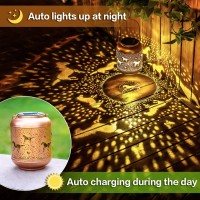 Horse Solar Lanterns Outdoor Waterproof Hanging Solar Lights Horse Gifts For Women Men Metal Led Decorative Light For Yard Patio