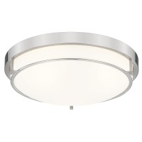 Cargifak 16 Inch Close To Ceiling Light Fixtures Brushed Nickel Farmhouse Ceiling Light With 3 Light For Laundry Kitchen Bedroo