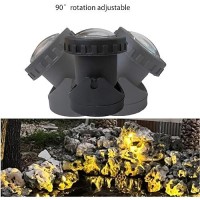 Tensul Warm White Pond Lights 2500K Underwater Landscape Spotlights Ip68 Waterproof Submersible Fountain Lights For Garden Yar