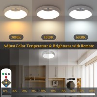 Toowell Rechargeable Motion Sensor Light With Remote 8000Mah Battery Operated Ceiling Light Wireless Closet Light Indoor For