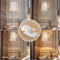 33 Tall Vintage Buffet Lamps Set Of 2 3 Way Dimmable Touch Lamp Gold Leaf Finish Lamp With Usb Ac Charge Ports White Line