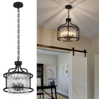 Luupyia 4Lights Crystal Chandeliers Pendant Light Gorgeous Crystal Pendant Light Fixture 1259Inches Small Chandeliers Hanging