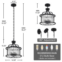 Luupyia 4Lights Crystal Chandeliers Pendant Light Gorgeous Crystal Pendant Light Fixture 1259Inches Small Chandeliers Hanging