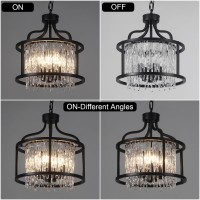 Luupyia 4Lights Crystal Chandeliers Pendant Light Gorgeous Crystal Pendant Light Fixture 1259Inches Small Chandeliers Hanging