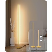 Edishine Led Corner Floor Lamp Dimmable Corner Light With Remote 7 Color Temperature 2700K6000K 575 Modern Standing Lamp