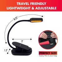 Mito Red Light Amber Book Light Book Lights For Reading At Night Rechargeable Book Light Clip On Reading Light Flexible