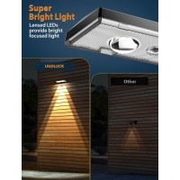 Solar Fence Lights Warm White Cold White Mixed Color 3 Modes Bright Lens Led Dusk To Dawn Deck Light Fence Solar Lights Ou