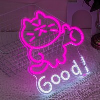 Cat Neon Sign Good Neon Light Pink Led Neon Sign For Wall Decor Usb Powered Led Neon Light Dimmable Neon Lights For Bedroom Cat