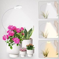 Grow Light For Indoor Plants Full Spectrum Pot Clip Led Plant Growth Light With Auto Onoff Timer 3912H Plant Lamp With 360Rot