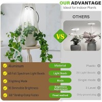 Grow Lights For Indoor Plants Full Spectrum Clip On 3 Colors Grow Light Two Installation Options Plant Lights For Indoor Growi