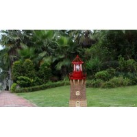 Enajucy Solar Lighthouse Rotating Light 360 Degree Light Houses Lamp For Yard Ip65 Waterproof Durable Lighthouse Lamps Towers