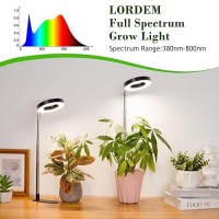 Lordem Plant Grow Light Full Spectrum Led Plant Light For Indoor Plants Desk Grow Lamp With Auto Onoff Timer 4812H 4 Dimma