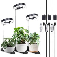 Lordem Plant Grow Light Full Spectrum Led Plant Light For Indoor Plants Desk Grow Lamp With Auto Onoff Timer 4812H 4 Dimma