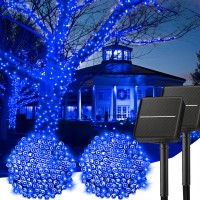 Minetom Solar Christmas Lights Outdoor Waterproof 2 Pack Total 80Ft 200 Led Solar Lights With 8 Modes Solar Christmas Outdoor