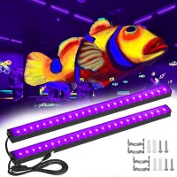 4 Pcs Led Black Light Bar 15W Usb Blacklight Strip Light For Glow Party Magnetic Black Light Strip Tube Portable Led Black Li