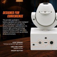 Sporticulture Ncaa American Football Miami Hurricanes Adjustable Led Mini Spotlight Projector With 6 Team Logo Designs Porta