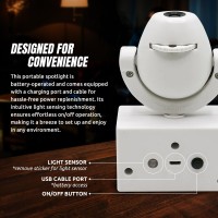 Sporticulture Ncaa American Football Am Adjustable Led Mini Spotlight Projector With 6 Team Logo Designs Portable Recharg