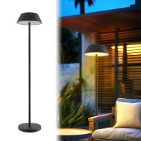 Bobcat Lighting Outdoor Solar Powered Floor Lamp For Patios Decks Outdoor Living Spaces Reading Tall Ultra Bright Cordles