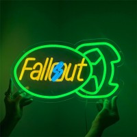 Ninthveen Fallout Neon Sign Gaming Led Neon Sign Fallouts Merchandise Light For Game Room Bedroom Man Cave Wall Decor Fallouts M