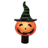 Huazhqing Halloween Pumpkin Night Light Plug Into Wall With On Off Switch C7 Bulb Nite Lights Plug In Home Decoration Lighting