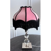 Generic Tristan Home Premium Classic Victorian Style Bell Shape Scallop Large Velvet Lamp Shade With Tassels And Fringe Rose Pi