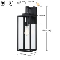 22 Inch Outdoor Dusk To Dawn Wall Light 22 Dusk To Dawn Outdoor Light Fixture Large Size Outdoor Wall Lantern Sconce Dusk To