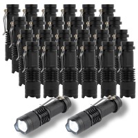 Kunhe 24 Pack Small Mini Single Mode Led Handheld Flashlights Aa Battery 1 Mode Flashlight Powerful Gift To Halloween Christmas