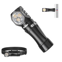 Wurkkos Flashlight Rechargeable 1200 Lumens Small Flashlight With Magnet Hd10 Right Angle Flashlight With Anduril 20 Rgb Ui