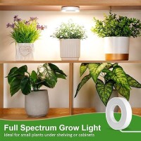 Saviler Ceiling Grow Light For Indoor Plants 354 Small 48 Leds Under Cabinet Plant Light With 4812 Timer 4 Dimmable Brigh