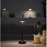 Sikevht Cordless Table Lamp Rechargeable Battery Operated Led Desk Lamp 3Color Stepless Dimming Portable Waterproof For R