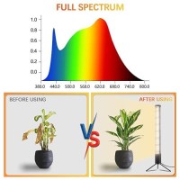 Awlylnll Grow Lights For Indoor Plant 6000K Full Spectrum Plant Lights For Indoor Growing 189In Height T10 Vertical Standing