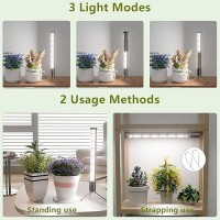 Awlylnll Grow Lights For Indoor Plant 6000K Full Spectrum Plant Lights For Indoor Growing 189In Height T10 Vertical Standing