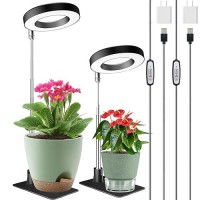 Grow Lights For Indoor Plants Full Spectrum Halo Plant Light For Indoor Plants Height Adjustable Growing Lamp With Base Auto