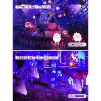 Aodiyipei Halloween Black Light Outdoor Spotlight 12W Purple Led Spotlights Blacklight Waterproof Spot Landscape Lights With U