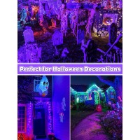 Aodiyipei Halloween Black Light Outdoor Spotlight 12W Purple Led Spotlights Blacklight Waterproof Spot Landscape Lights With U