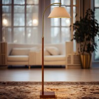 Gsafava 63 Gold Floor Lamp For Living Rooms Tall Arc Standing Lamps For Bedrooms Tall Lamps With Foot Switch For Bedroom