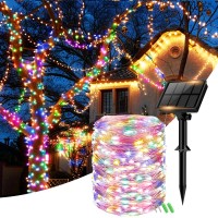 1 Pack Solar Fairy Lights For Outside Waterproof 49Ft15M 150Led Solar String Lights Outdoor 8 Modes Solar Twinkle Lights For G