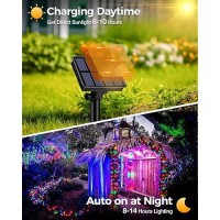 1 Pack Solar Fairy Lights For Outside Waterproof 49Ft15M 150Led Solar String Lights Outdoor 8 Modes Solar Twinkle Lights For G