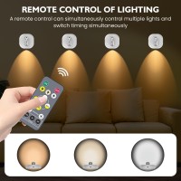 Battery Operated Spot Lights With Remote Wireless Picture Lights Remotely Dimmable 3000K4000K6000K Led Wireless Spotlights Fo