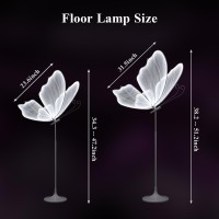 Ym Sky Wedding Butterfly Led Floor Lamp Hanging Butterfly White Color Ceiling Light Romantic Wedding Decoration Lights Fixtur