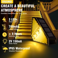 Solar Step Lights For Outside 6Pack Led Solar Stair Lights Outdoor Waterproof Ip65 Auto Onoff Solar Deck Stair Lighting St