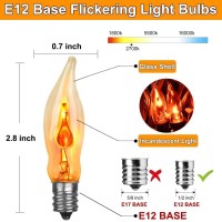 Halloween Lights 278 Ft Flickering Flame String Lights With 25 Flame Light Bulbs Twinkle C18 E12 Base Fireplace Lights Hallowee