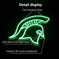 Michigan State Neon Sign Michigan State For Wall Decor Hanging Night Light For Bedroom Dorm Office Man Cave Halloween Christmas