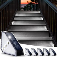 Solar Step Lights For Outside 6Pack Led Solar Stair Lights Outdoor Waterproof Ip65 Auto Onoff Solar Deck Stair Lighting St