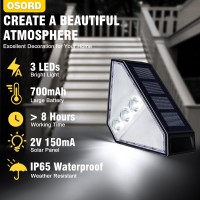 Solar Step Lights For Outside 6Pack Led Solar Stair Lights Outdoor Waterproof Ip65 Auto Onoff Solar Deck Stair Lighting St